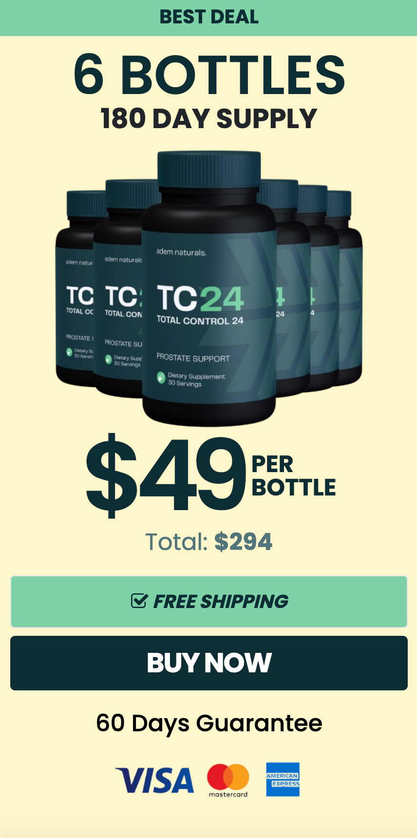 Total Control 24 Buy 6 Bottles